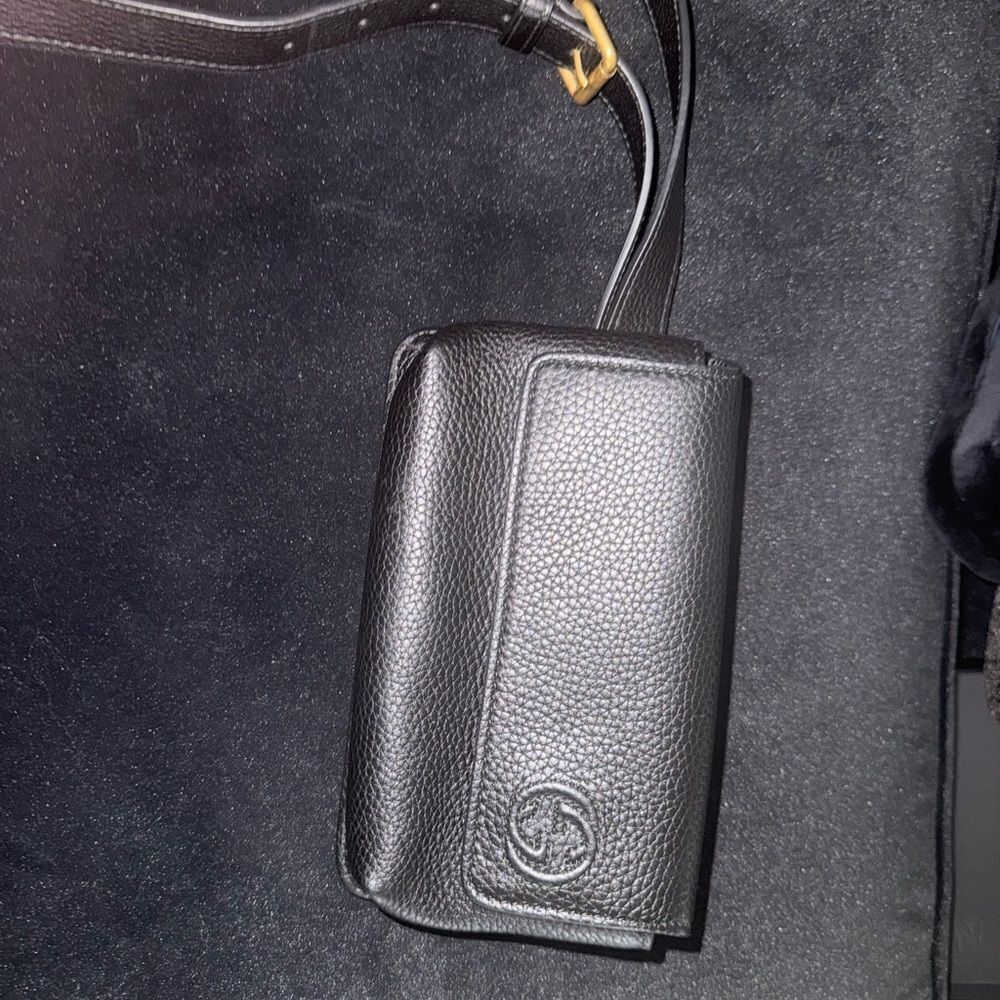 Brand new with box and dustbag Gucci Black Leather belt bag - Picture 3 of 14